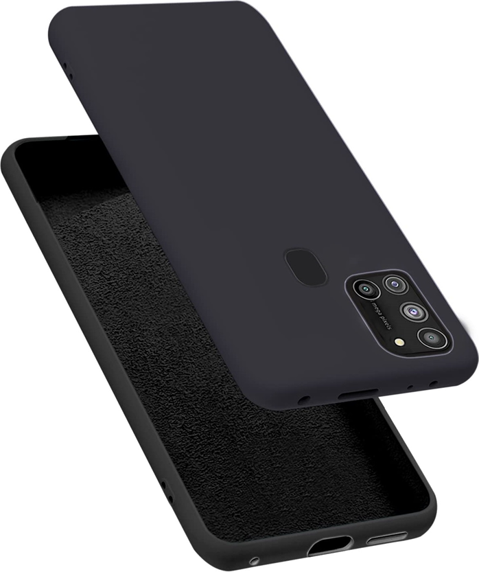 Husa Protectie Helmet pentru Samsung Galaxy A21S, 6.5 inch din Silicon Lichid TPU, Rezistenta la Shock si Zgarieturi cu Structura Interna in Grila, Neagra