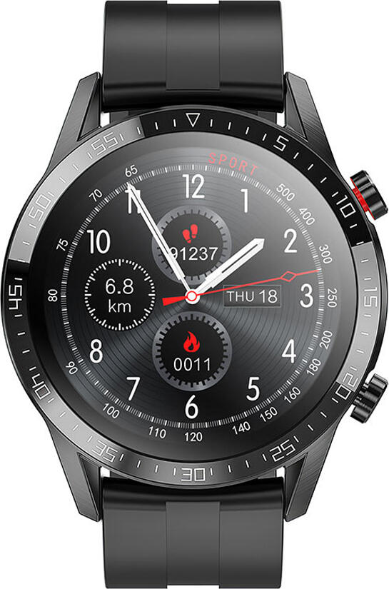Hoco Y2 Smart Watch with 1.3-inch HD IPS Touch Screen, IP68 Waterproof, Bluetooth Calling, Heart Rate & Sleep Monitor, Metal Case, iOS and Android