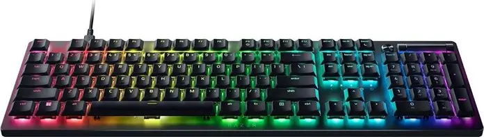 Tastatura Gaming Razer DeathStalker V2 cu Switch-uri Optice Low-Profile, Linear Red, Aluminiu 5052, RGB Chroma per-key, Cablu USB-C, Layout US, Neagra