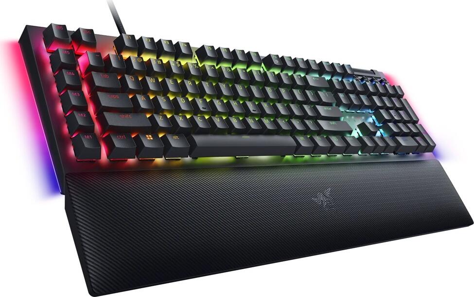 Tastatura Gaming Mecanica Razer BlackWidow V4, Switch-uri Galbene Liniare, Layout RU, Iluminare Chroma RGB, 6 Taste Macro, Control Media, Negru