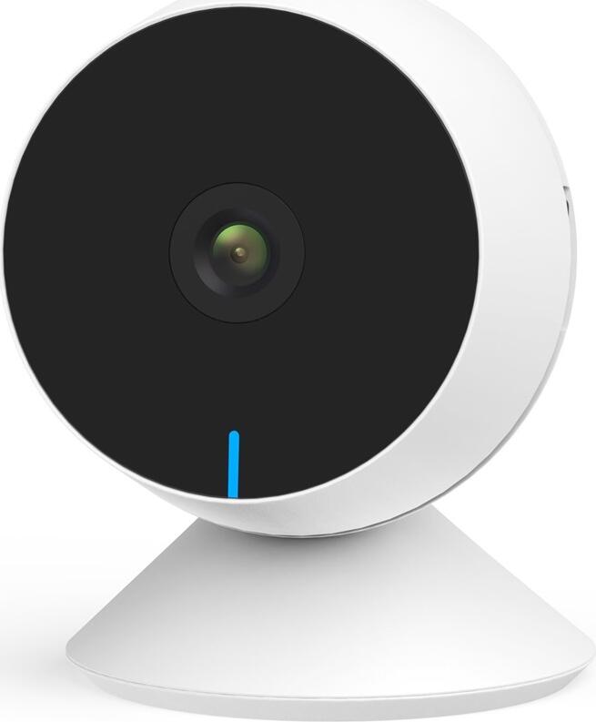 LaxiHub M1 Smart Wi-Fi Camera, 1080p Full HD, Night Vision 10m, Two-Way Audio, Motion & Sound Detection, Google Assistant & Alexa Support, White