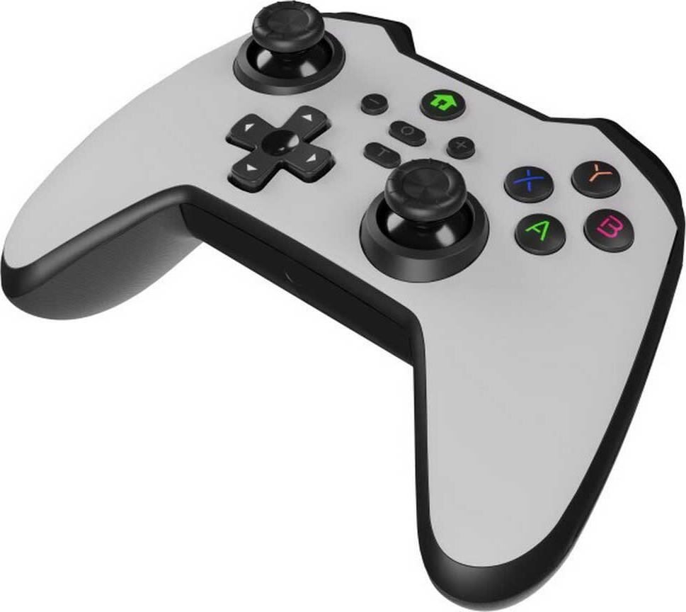 Genesis Mangan 400 Wireless Gamepad for PC, Nintendo Switch and Mobile, Bluetooth Connectivity, X-Input/D-Input, Vibration Motors, White