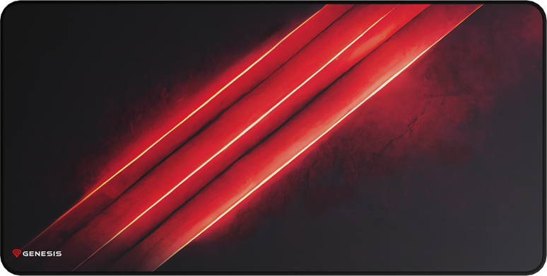 Genesis Carbon 500 Maxi Flash G2 NPG-2044 Gaming Mouse Pad, Speed Fabric Surface, Non-Slip Rubber Base, Stitched Edges, Waterproof, 900 x 450 x 2.5 mm
