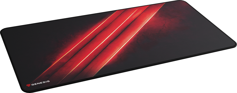 Genesis Carbon 500 Maxi Flash G2 NPG-2044 Gaming Mouse Pad, Speed Fabric Surface, Non-Slip Rubber Base, Stitched Edges, Waterproof, 900 x 450 x 2.5 mm