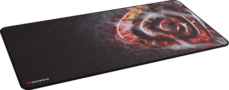 Genesis Carbon 500 Maxi Lava G2 NPG-2026 Gaming Mouse Pad, Speed Fabric Surface, Non-slip Rubber Base, Stitched Edges, Waterproof, 900 x 450 x 2.5 mm