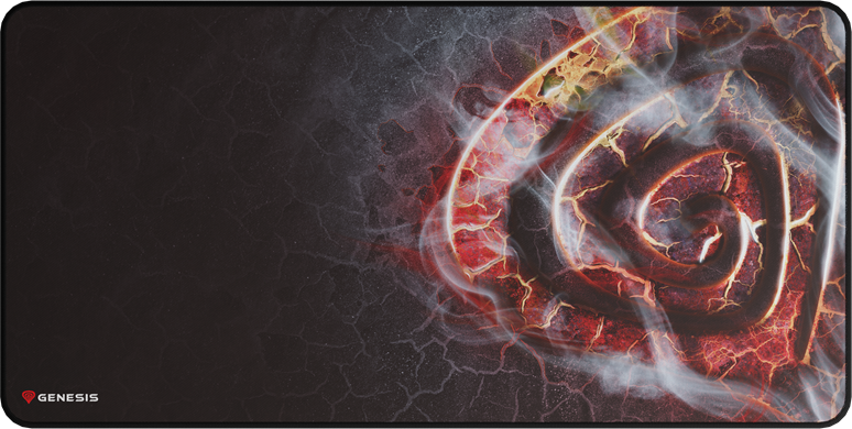 Genesis Carbon 500 Maxi Lava G2 NPG-2026 Gaming Mouse Pad, Speed Fabric Surface, Non-slip Rubber Base, Stitched Edges, Waterproof, 900 x 450 x 2.5 mm
