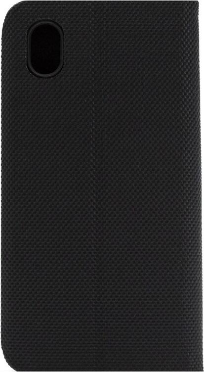 Husa Helmet Shell Flip Nylon pentru Samsung Galaxy A01 Core 5.3", Cover Tip Carte Rezistent la Șocuri și Praf, Acces Complet Porturi, Negru