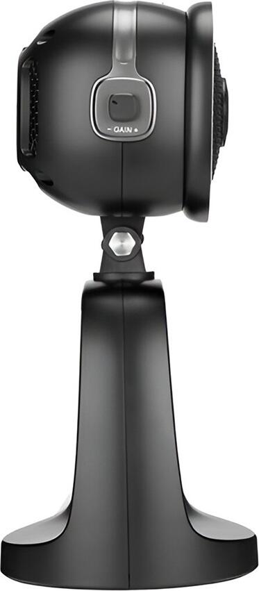 Boya BY-CM6B All-in-One Desktop USB Microphone with 4K UHD Camera, LED Ring Light, Cardioid Polar Pattern, 24-bit/48kHz Audio, USB-C, Black