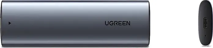 Cutie Externa UGREEN CM400 pentru SSD M.2 NVMe si SATA, USB 3.2 Gen 2 Type-C 10Gbps, Carcasa Aluminiu pentru SSD 2230/2242/2260/2280, Fara Unelte