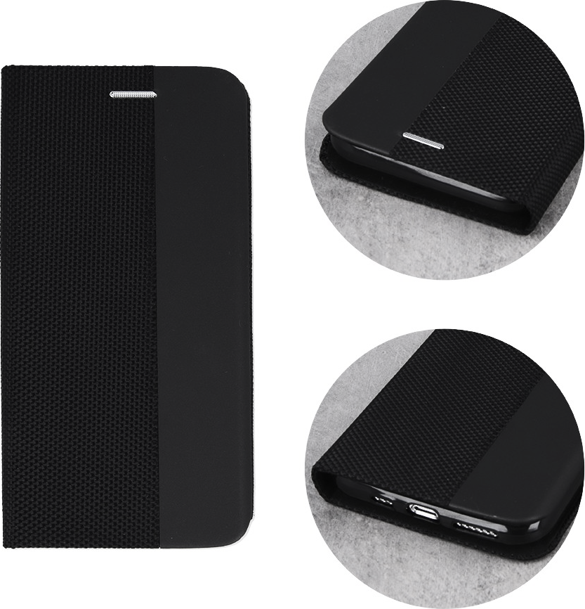 WOO Case Shell Flip Nylon Samsung A25 5G, Black