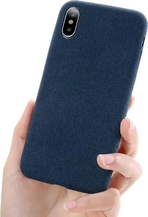 Husa protectie TPU Suede pentru iPhone Xs Max, Design Slim Anti-alunecare si Rezistenta la Praf cu Margini Ridicate