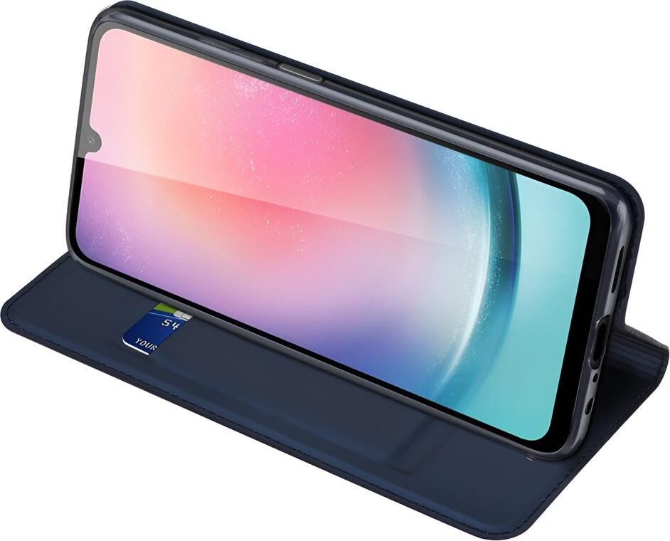 Dux Ducis SkinPro Wallet Case for Samsung Galaxy A25 5G, PU Leather Flip Cover with Card Slot, Magnetic Closure and Stand Function, Shockproof