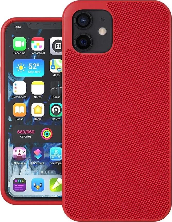 Чехол Helmet TPU Nylon Series для iPhone 12 Mini 5.4", противоударный и устойчивый к царапинам с приподнятыми краями и текстурированным покрытием