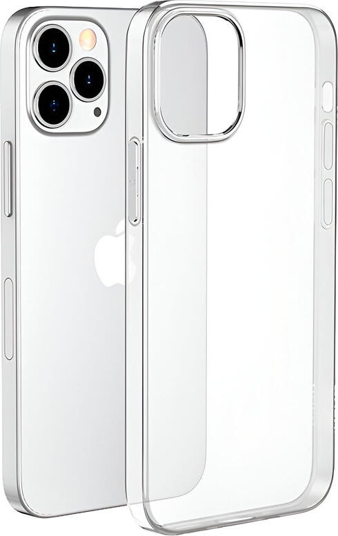 Чехол Helmet Case для iPhone 12 Pro Max, прозрачный противоударный кейс из TPU, защита от пожелтения с приподнятыми краями для камеры и экрана