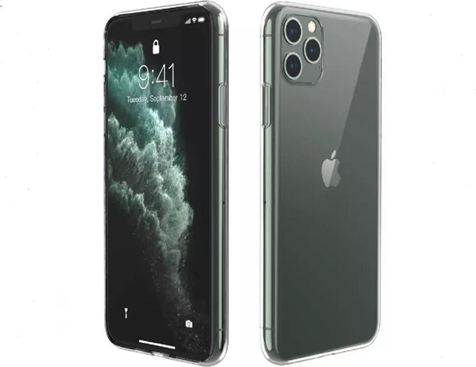 Husa Helmet TPU Transparenta pentru iPhone 11 Pro Max, Cover Flexibil Shockproof, Anti-Ingalbenire, Rezistenta la Zgarieturi si Impact