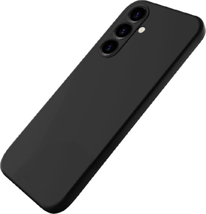 Husa WOO pentru Samsung Galaxy A25 5G, Cover Protectie din Silicon Lichid Shock-Resistant, Design Grid Anti-Zgarieturi si Praf, Protectie Complete, Negru