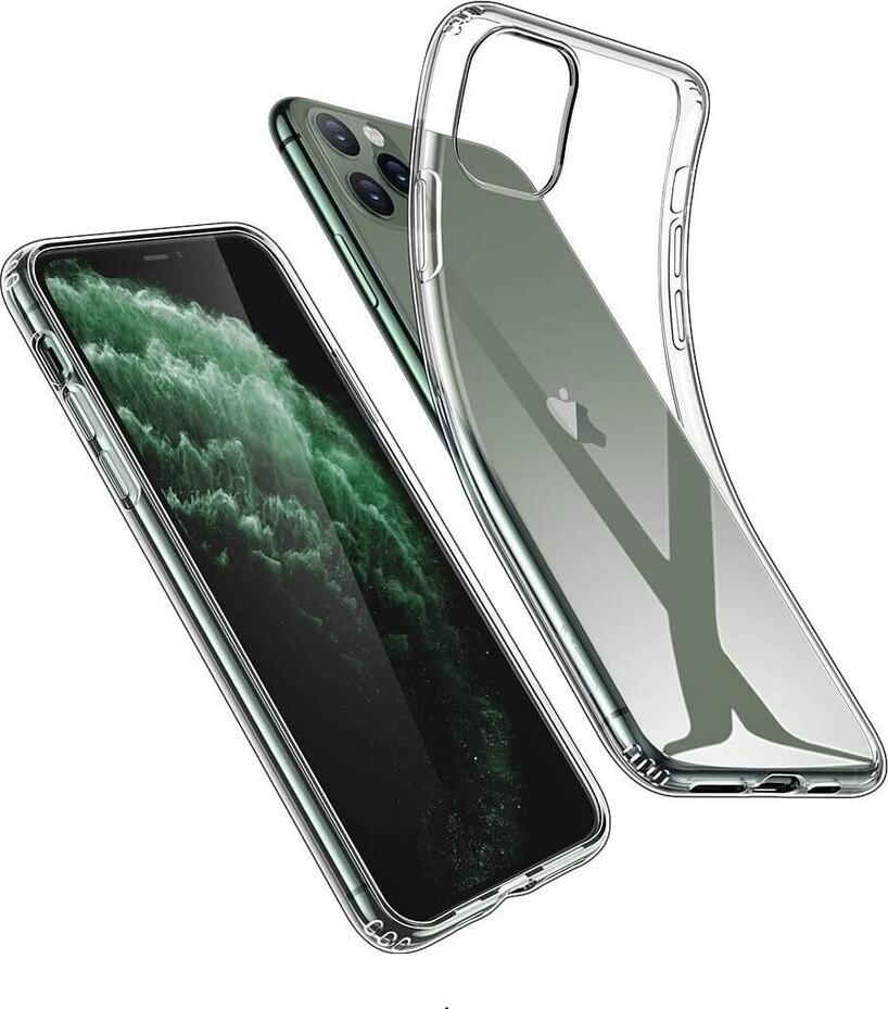 Clear TPU Case for iPhone 11 Pro, Transparent Shockproof Protective Cover, Anti-Yellowing, Scratch and Impact Resistant with Raised Edges