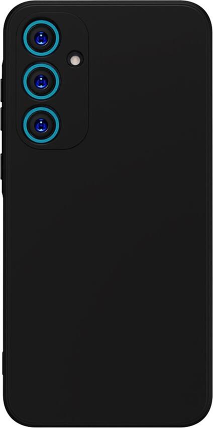 WOO Case for Samsung Galaxy A35 5G, Liquid Silicone Shockproof Protective Cover, Grid Design Impact Distribution, Raised Edges, Black