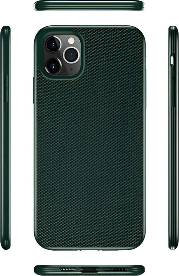 Husa Helmet Nylon Series pentru iPhone 11 Pro Max, TPU Flexibil cu Finisaj din Textil Nylon, Protectie Shock-Resistant si Anti-praf, 6.5"