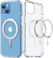 Чехол Dux Ducis Clin для iPhone 15 Plus и 14 Plus, прозрачный из TPU и PC с поддержкой MagSafe, противоударный с усиленными углами, 6.7 дюйма