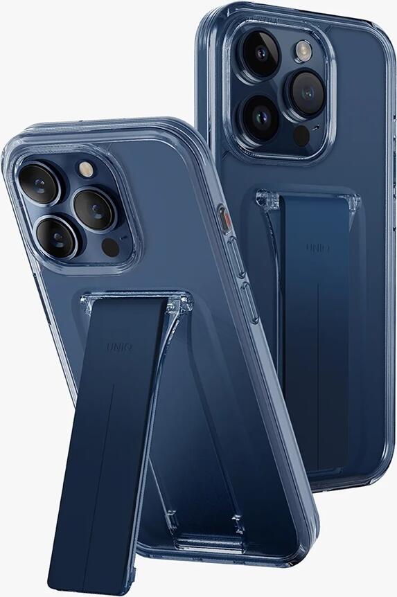 Чехол UNIQ Heldro Mount with Stand для iPhone 15 Pro Max 6.7", TPU матовый, противоударный с интегрированной складной подставкой Portrait & Landscape