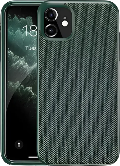 Helmet TPU Nylon Series Case for iPhone 12 and iPhone 12 Pro, 6.1 inch Shockproof Protective Cover with Scratch Resistance and Raised Edges