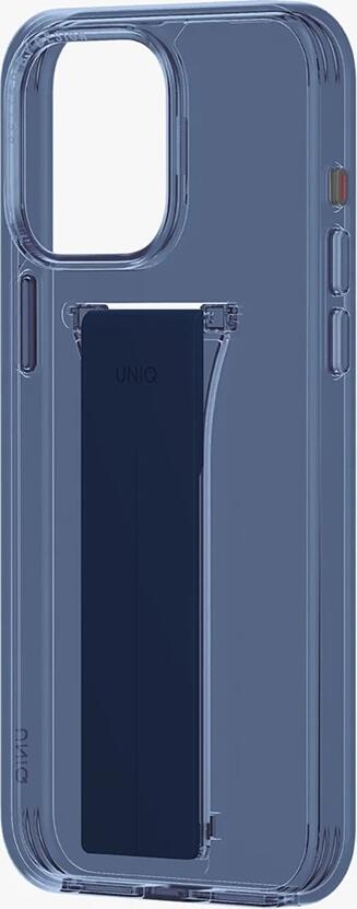 Чехол UNIQ Heldro Mount with Stand для iPhone 15 Pro 6.1", матовый TPU, противоударный с раскладным штативом для портретного и альбомного режима, Deep Blue