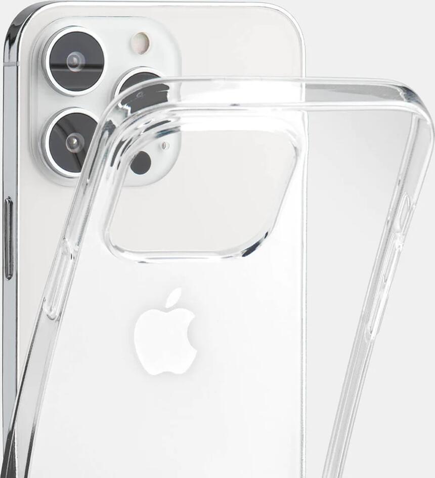 Чехол Helmet для iPhone 15 Pro Max, прозрачный мягкий кейс из TPU, ударопрочный и устойчивый к царапинам с защитой от пожелтения
