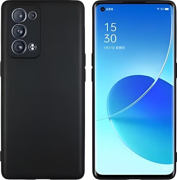 Helmet Case Liquid Silicone Oppo Reno 6 Pro 5G(Snapdragon), Black