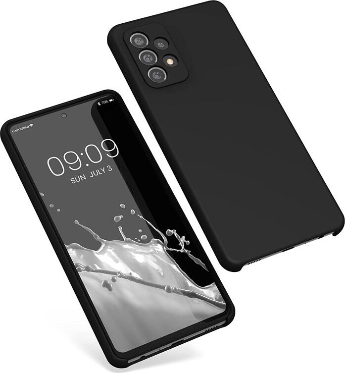 Helmet Liquid Silicone Protective Case for Samsung Galaxy A72, 6.7 inch Shock-Resistant Anti-Scratch Cover with Impact Distribution Grid Design