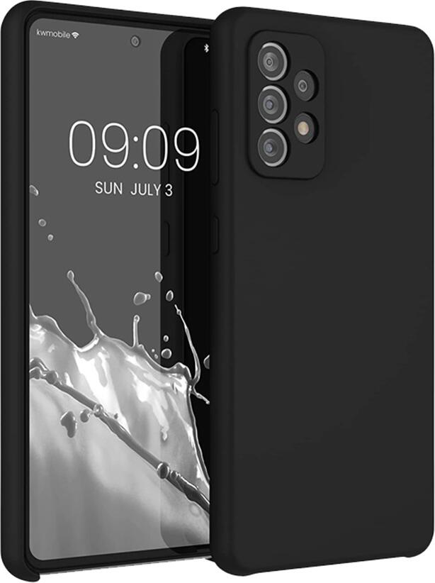Helmet Liquid Silicone Protective Case for Samsung Galaxy A72, 6.7 inch Shock-Resistant Anti-Scratch Cover with Impact Distribution Grid Design