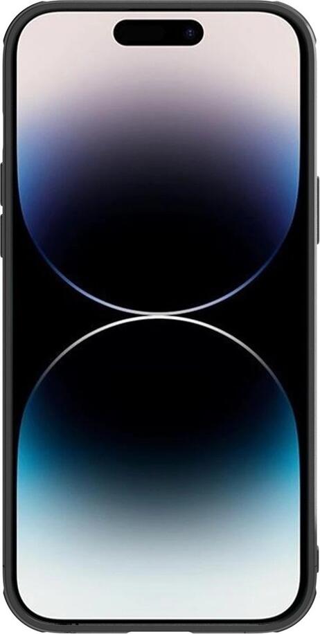 Чехол Nillkin Synthetic Fiber S для iPhone 14 Pro, противоударный из углеродного волокна и TPU, со сдвижной шторкой камеры и противоскользящими полосами