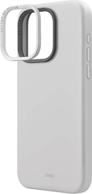 Uniq Case for iPhone 15 Pro Hybrid Magclik Charging Lino Hue, Grey