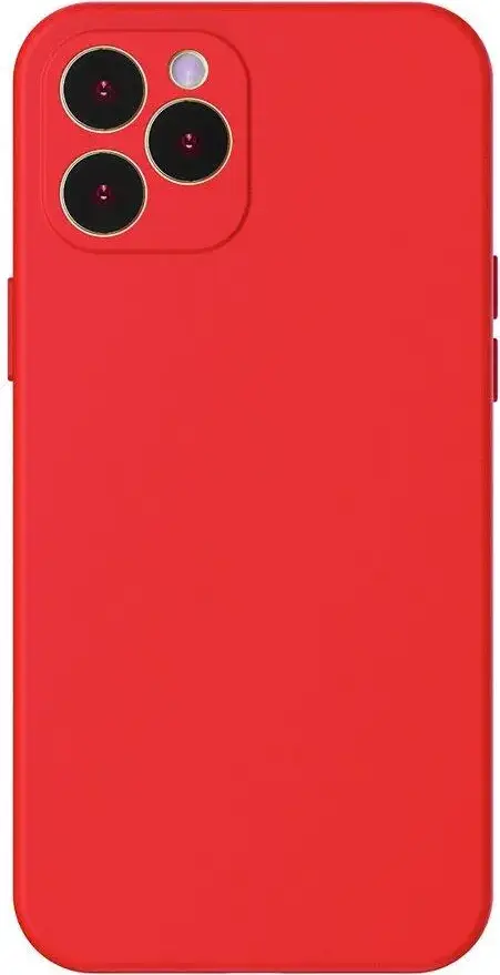 Baseus Case Liquid Silicone Gel Protective iPhone 12 Pro Max, Red