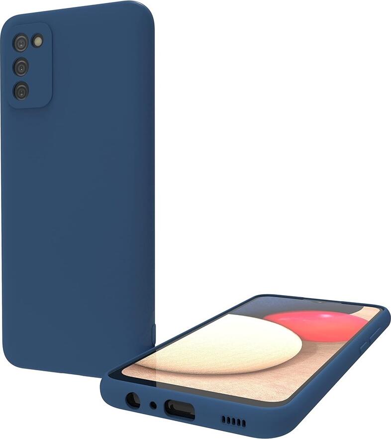 Helmet Case for Samsung Galaxy A02S, 6.5 inch Liquid Silicone Shockproof Cover, Grid Design Impact Distribution, Dust and Scratch Resistant