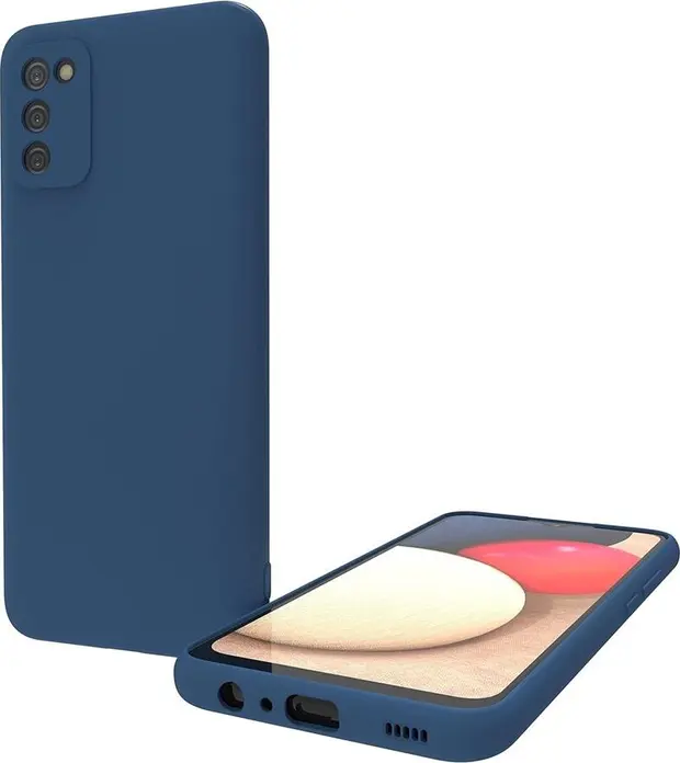 Helmet Case for Samsung Galaxy A02S, 6.5 inch Liquid Silicone Shockproof Cover, Grid Design Impact Distribution, Dust and Scratch Resistant