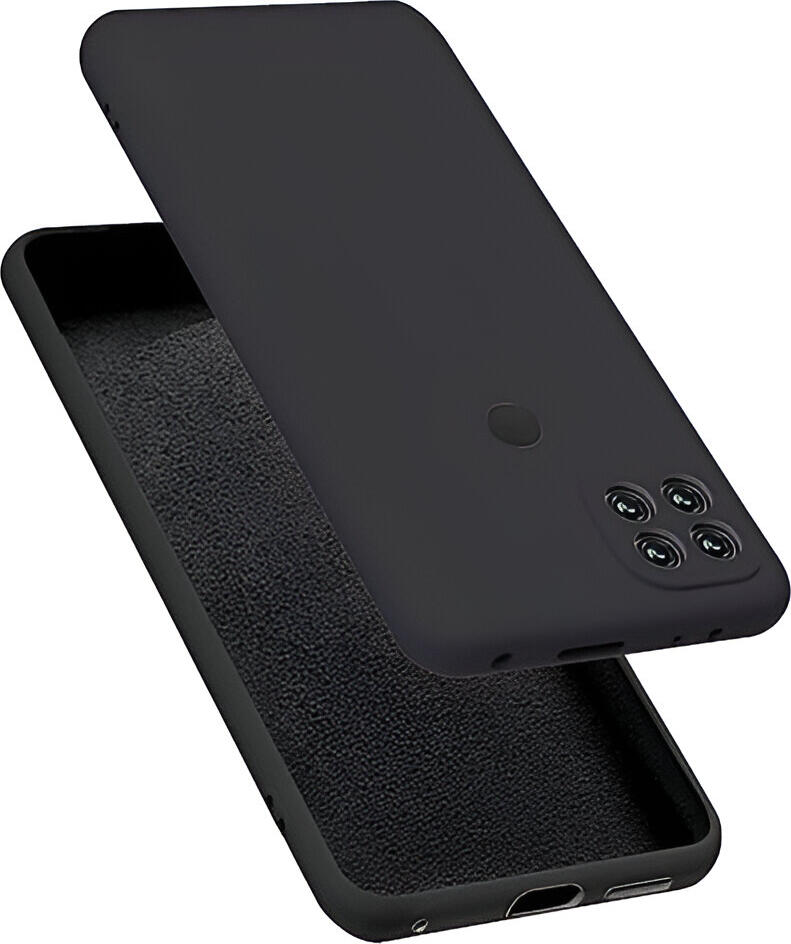 Helmet Case Liquid Silicone Oppo A15/15s, Black