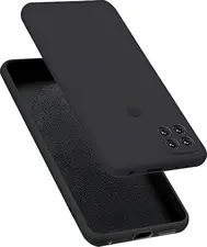 Helmet Case Liquid Silicone Oppo A15/15s, Black