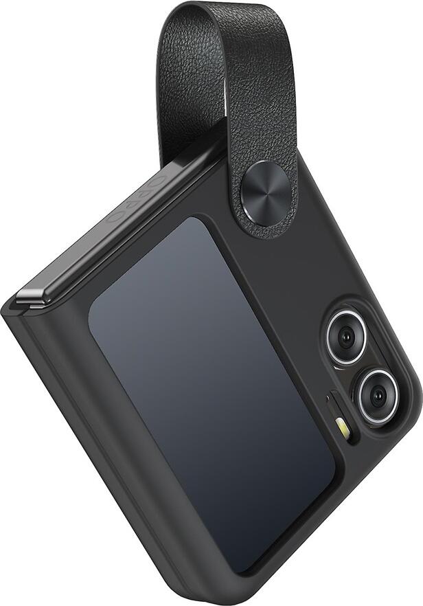 Liquid Silicone Case for Oppo Find N2 Flip, Shockproof Matte Protective Cover with Wrist Strap and Camera Protection