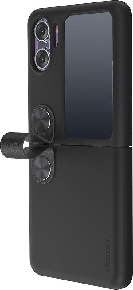 Liquid Silicone Case for Oppo Find N2 Flip, Shockproof Matte Protective Cover with Wrist Strap and Camera Protection