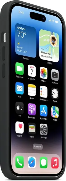 Apple iPhone 14 Pro Silicone Case with MagSafe, Protective Soft-Touch Silicone Cover with Microfiber Lining and Built-in Magnets, 6.1 inch