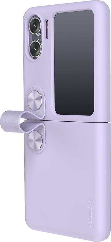 Чехол Nillkin Flex Flip для Oppo Find N2 Flip из жидкого силикона, разъемной конструкции с интегрированным ремешком-подставкой и защитой от падений