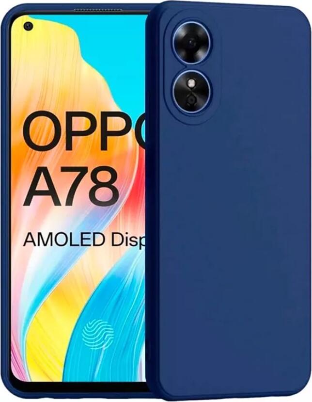 Helmet Liquid Silicone Case for Oppo A78 4G, Shockproof Matte Protective Cover with Raised Edges and Dust Resistance, Precise Cutouts