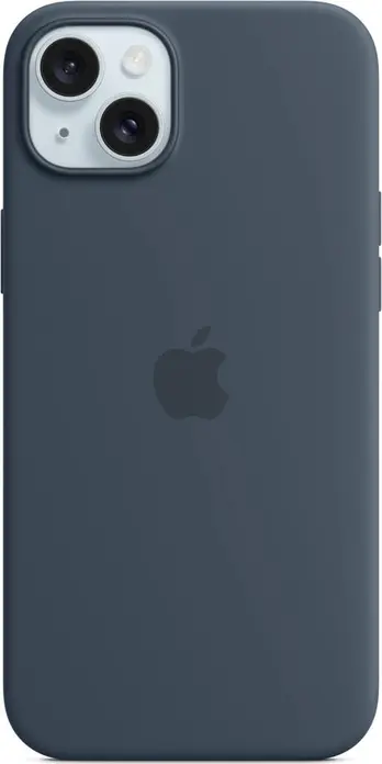 Apple Silicone Case with MagSafe for iPhone 15 Plus and iPhone 14 Plus, Shock-Absorbent Matte Cover with Microfiber Lining and Raised Edge Protection