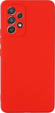 Helmet Case Liquid Silicone Samsung A73, Red