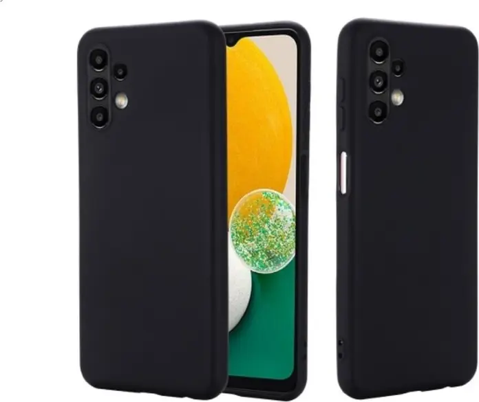 Черный противоударный чехол Helmet из жидкого силикона для Samsung Galaxy A13, 6.6 дюйма, пылезащитный корпус с внутренней сетчатой структурой