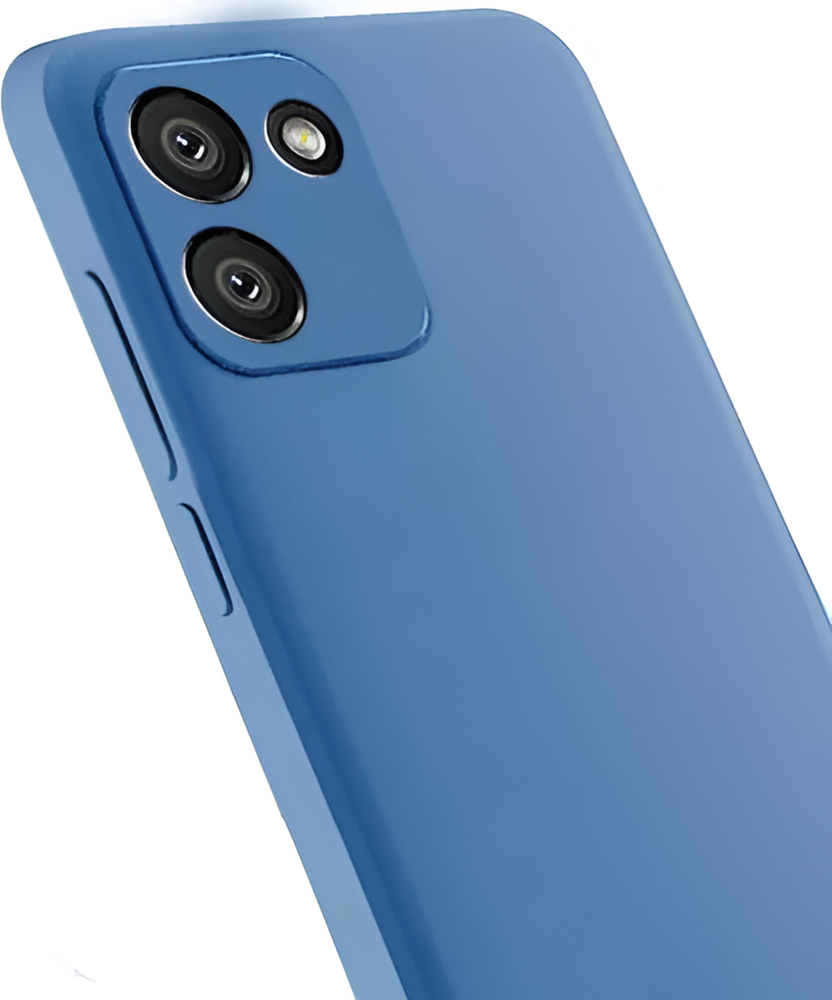 Чехол Helmet TPU для Samsung Galaxy A03, синий прозрачный противоударный защитный кейс, устойчивый к царапинам, легкий дизайн с антискользящим покрытием