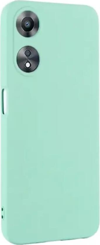 Husa Helmet pentru Oppo A78 4G, Culoare Verde, Cover TPU Transparent Flexibil, Protectie Shock Resistant si Anti-praf cu Margini Ridicate, 6.43"