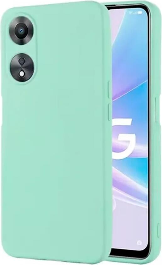 Husa Helmet pentru Oppo A78 4G, Culoare Verde, Cover TPU Transparent Flexibil, Protectie Shock Resistant si Anti-praf cu Margini Ridicate, 6.43"