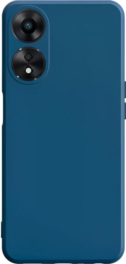 Helmet Case Liquid Silicone Oppo A17, Blue